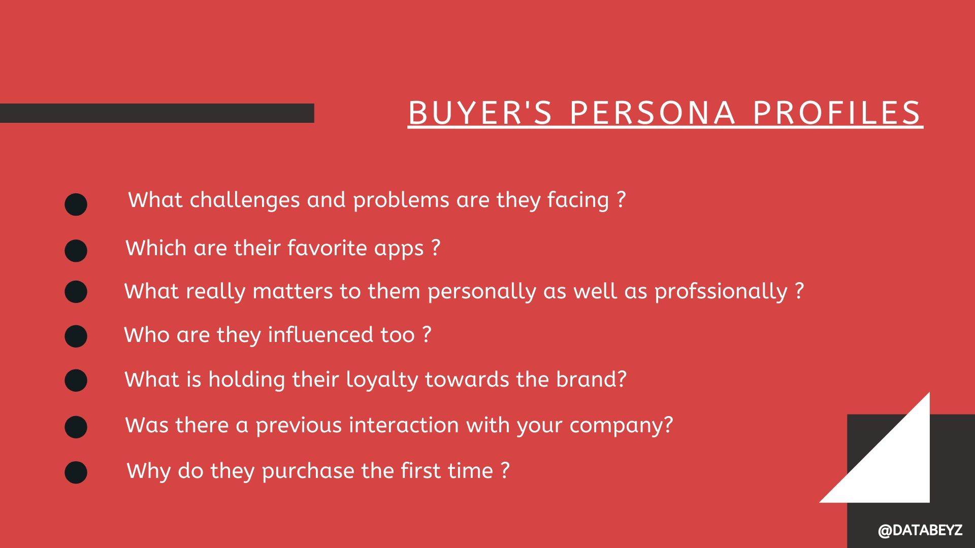 Buyers Persona Profile | Databeyz